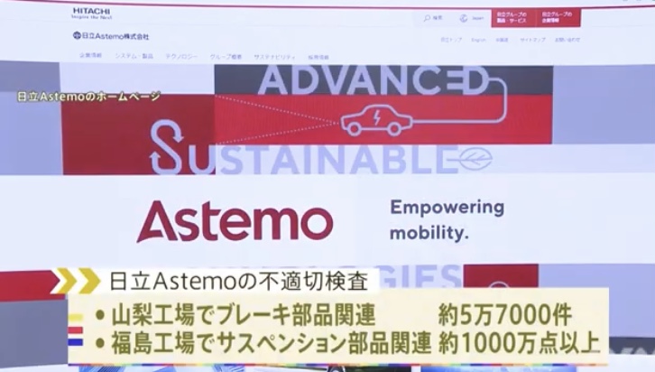 日立子会社「日立Ａｓｔｅｍｏ」で不適切検査 ２０年以上前から