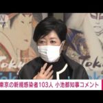 【ノーカット】東京で新たに103人感染　小池知事コメント(2022年1月3日)