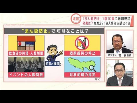 「まん延防止」1都10県に適用検討・・・効果は？　専門家の見方は(2022年1月17日)