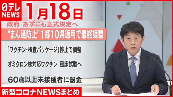 【新型コロナ】1都10県への”まん延防止”　首相が閣僚と協議へ