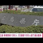 【速報】広島の新規感染者1280人　2日連続1000人超え(2022年1月16日)