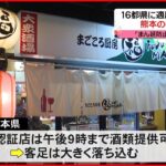 【まん延防止】16都県に適用後初の週末 熊本で人出減少