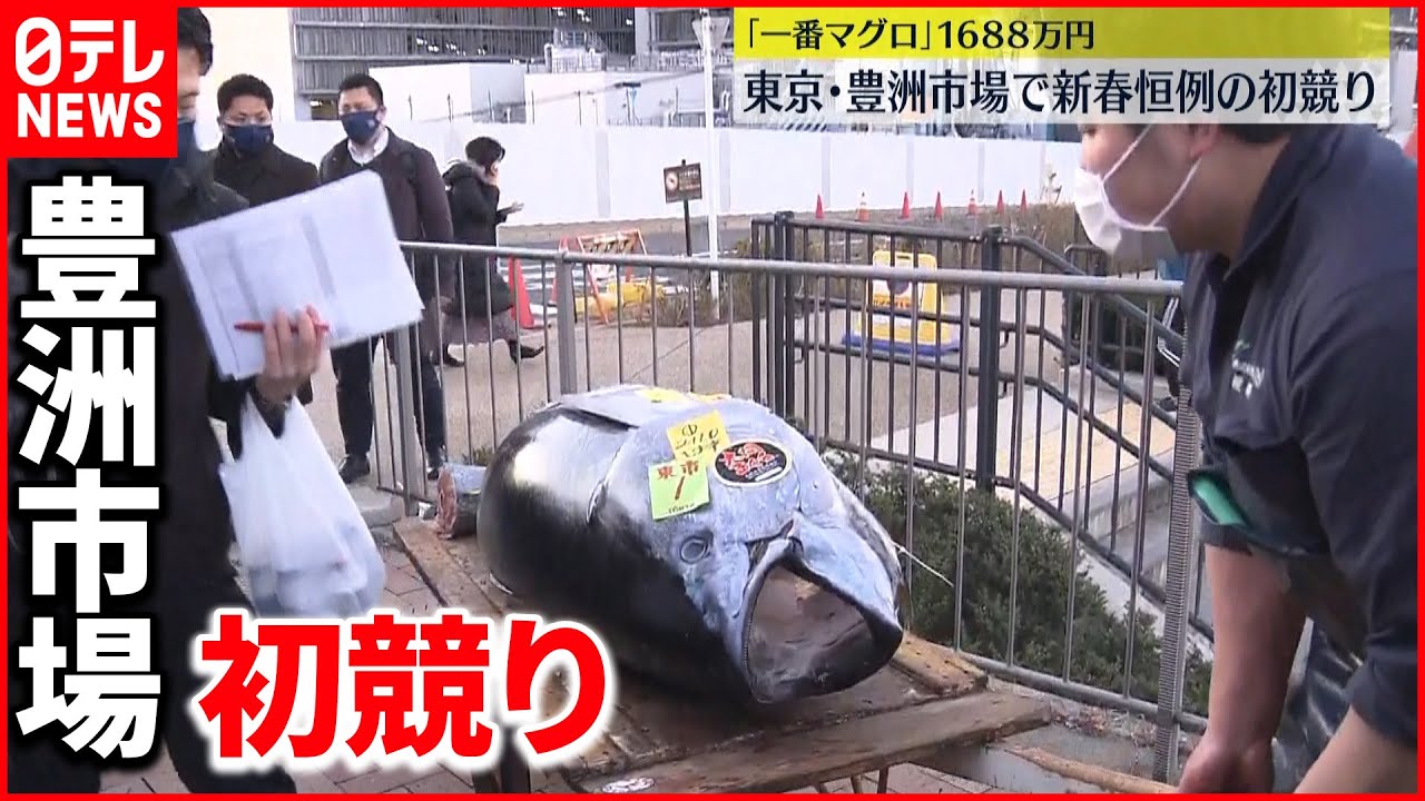 【1688万円】初競り「一番マグロ」大間産1688万円