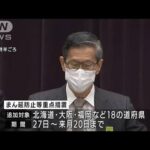 「まん延防止」18道府県追加を分科会が了承　期間は27日から来月20日まで(2022年1月25日)