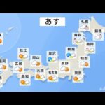 【1月8日 夕方 気象情報】明日の天気