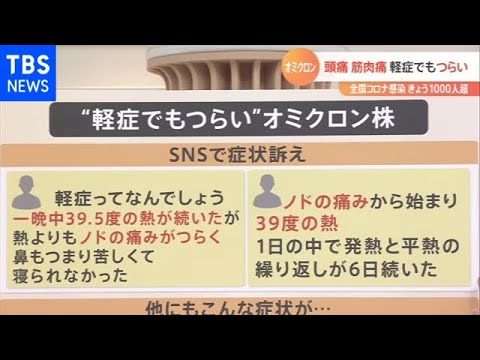 【解説】頭痛・筋肉痛・関節痛「軽症でもつらい」オミクロン株感染の症状［新型コロナ］【Nスタ】