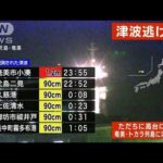 【午前1時現在】和歌山県御坊市と岩手県久慈市で90cmの津波観測　被害なし(2022年1月16日)