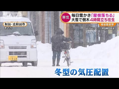 各地で大雪・・・関東北部でも　関越道では“立ち往生”(2022年1月5日)