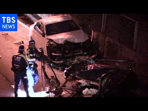 首都高都心環状線 銀座料金所近くで車２台の事故 １人死亡