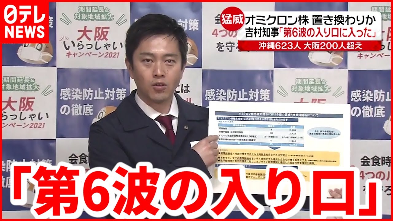 【きょうの一日】感染拡大で吉村知事「第６波入り口」 各地で行事も
