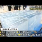 “天然氷”の切り出し始まる　栃木・日光市　　(2022年1月6日)