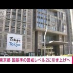 【速報】東京都　感染警戒レベル「2」に引き上げの方針「警戒強化すべき」(2022年1月18日)