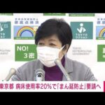 東京都　病床使用率20％で「まん延防止」要請へ(2022年1月13日)
