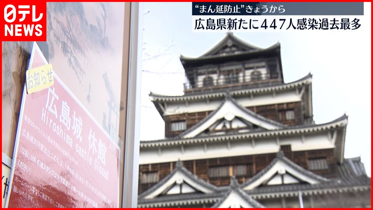 【広島県で“まん延防止”】広島城など臨時休館