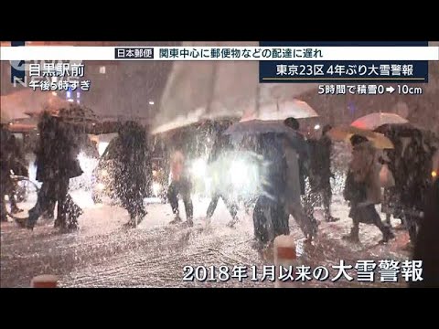 横転事故・橋の通行止め・欠航・・・東京23区4年ぶり大雪警報(2022年1月6日)