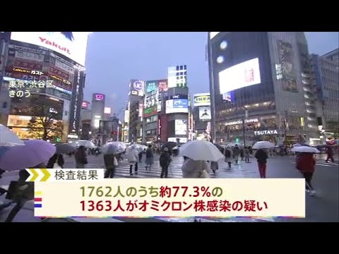 東京都 変異株ＰＣＲ検査 約８割がオミクロン株