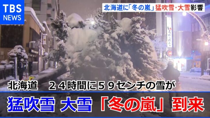 北海道に「冬の嵐」 猛吹雪・大雪影響