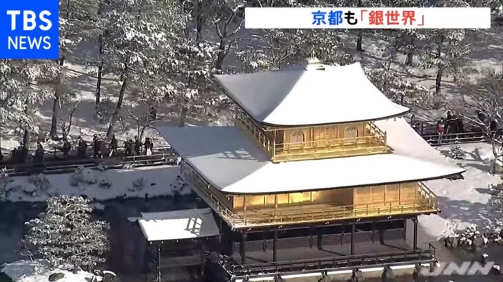 京都は「銀世界」 京都市内では５年ぶりに８センチの積雪