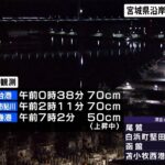 宮城県沿岸７０ｃｍ潮位変化