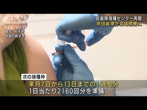大規模会場で“3回目接種”加速へ　岸田総理が視察(2022年1月31日)