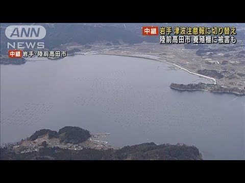 3.11被災地にも1m超えの津波　上空から見た沿岸部は(2022年1月16日)