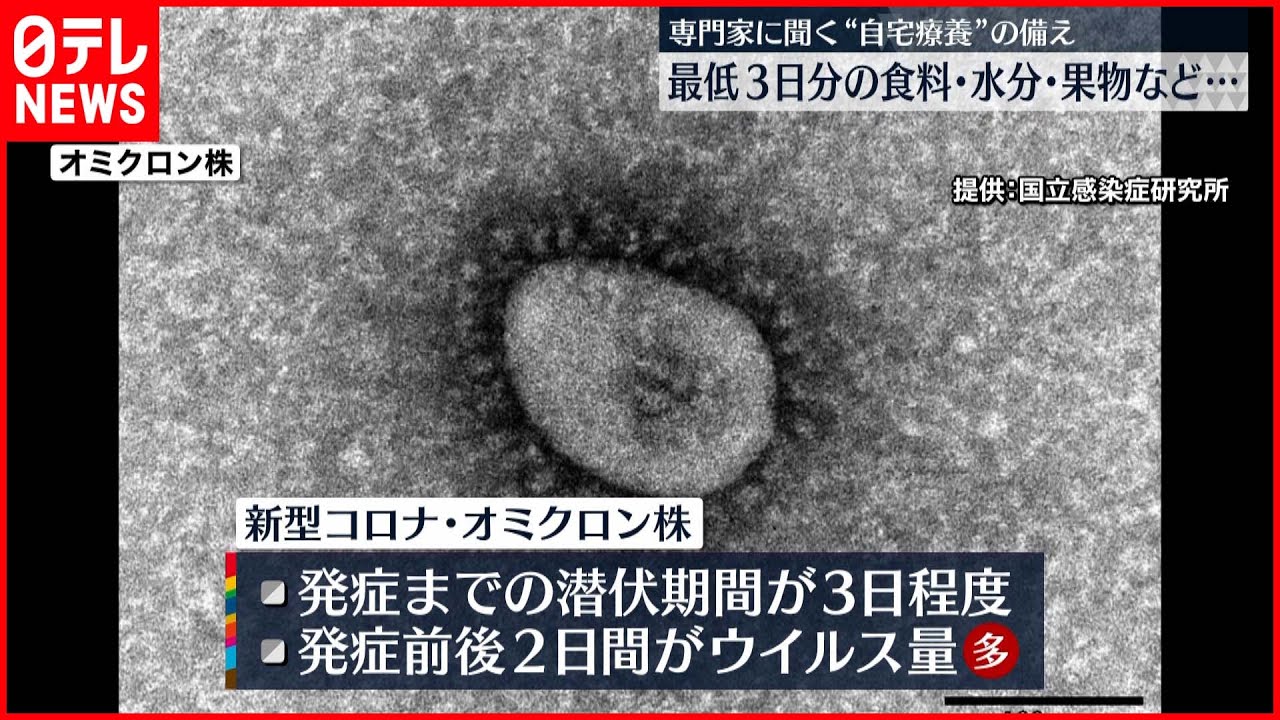 【自宅療養】最低3日分の食料・水分・果物など…専門家に聞く備え　新型コロナウイルス