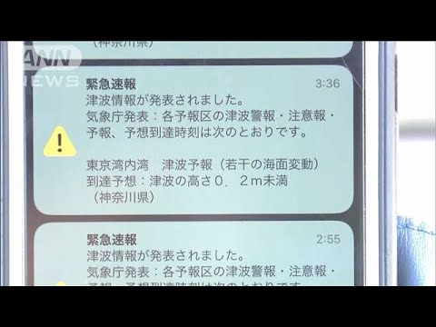 神奈川で“津波緊急メール”繰り返し配信　原因は設定ミス(2022年1月16日)