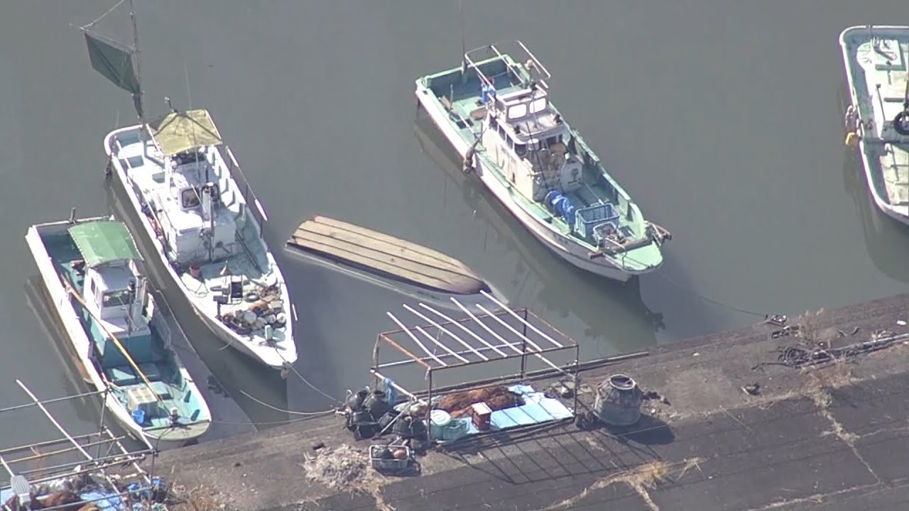 徳島県で漁船６隻が転覆や沈没などの被害…人的被害なし　津波注意報は「解除」（2022年1月16日）