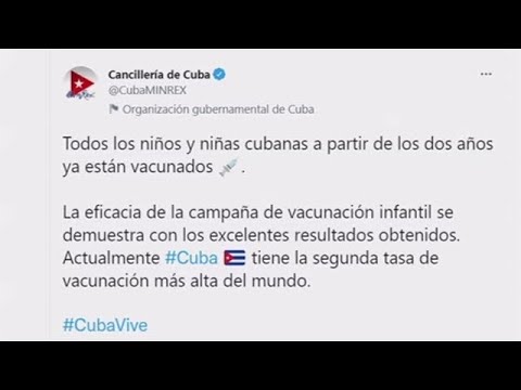 キューバ、２歳以上の全ての子どもへ新型コロナのワクチン接種を実施