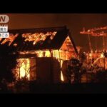 激しい炎に包まれ・・・長崎、大阪で住宅火災相次ぐ(2022年1月24日)