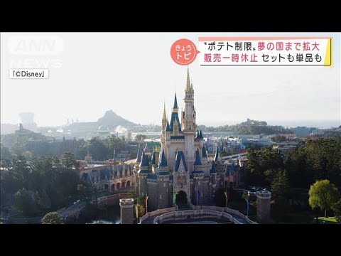 東京ディズニーランド　4店舗で「フレンチフライポテト」の販売を一時休止(2022年1月19日)