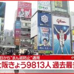 【速報】大阪９８１３人の感染確認　過去最多 新型コロナ 26日
