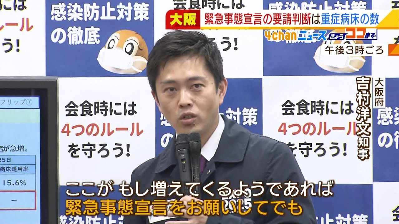 吉村知事「重症病床の実態」で緊急事態宣言を判断へ…軽症でも重症病床が必要な人が（2022年1月26日）
