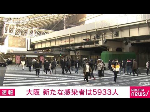 【速報】大阪で新たに5933人感染　1人死亡(2022年1月20日)