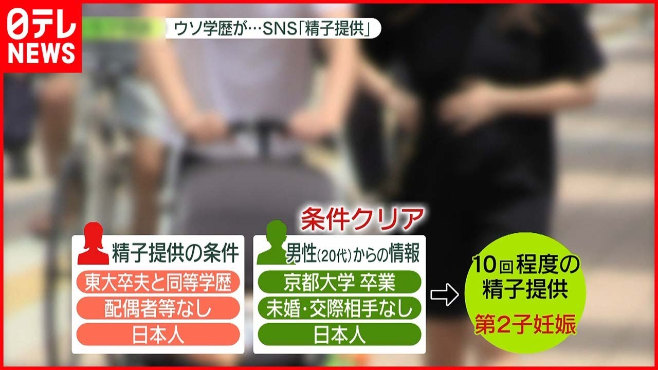 【衝撃】SNSで「精子提供」学歴や国籍でウソ…女性が3.3億円の支払い求め提訴