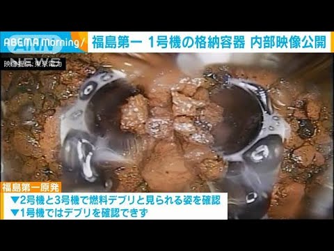 茶色い堆積物の正体は・・・福島第一原発1号機格納容器の内部映像を公開(2022年2月10日)