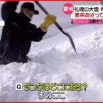 【大雪】札幌で交通に影響大 10日は東京でも“警報級”大雪か