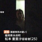 福岡 生後11か月長女4年前虐待死の疑い 25歳母親逮捕 頭に外傷