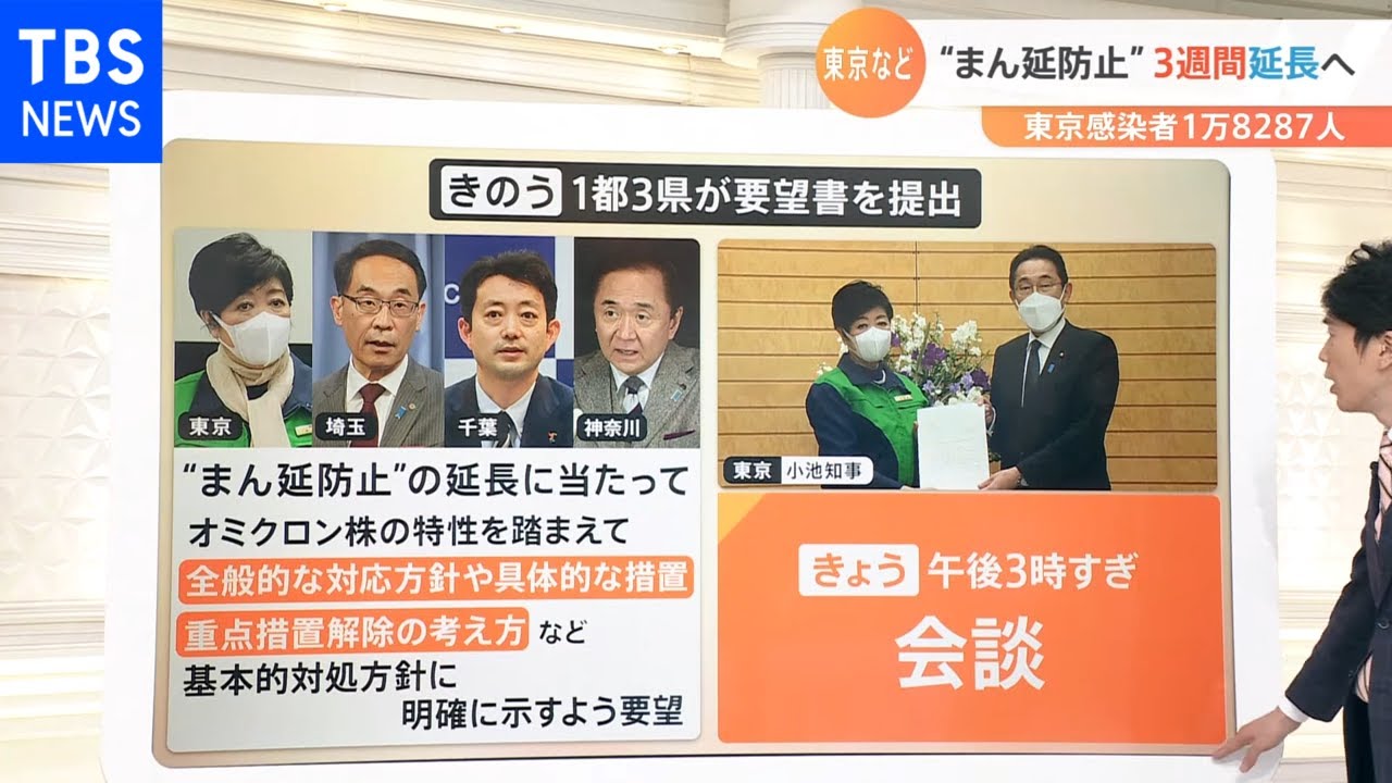 ピークアウトはいつ？「まん延防止」東京など13都県で3週間延長へ