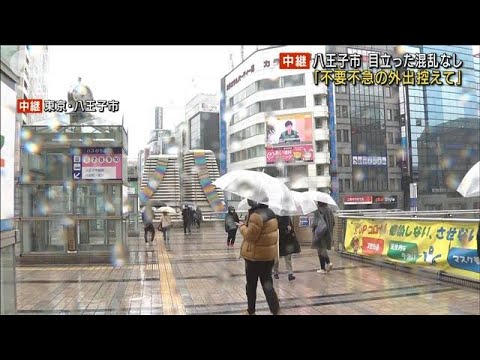 関東の雪　東京・八王子市は目立った混乱なし(2022年2月10日)
