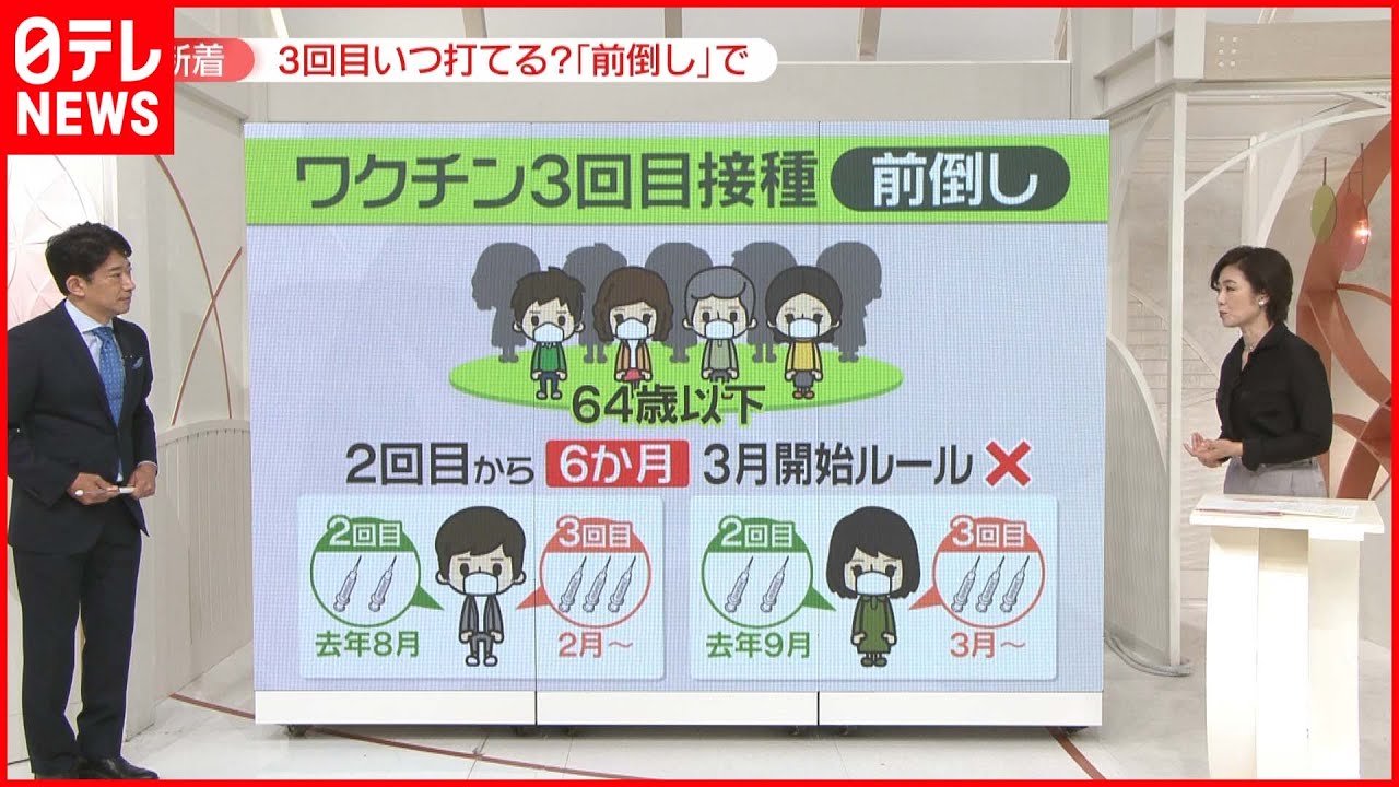 【前倒し】3回目接種 打つ側「整わない」など問題も