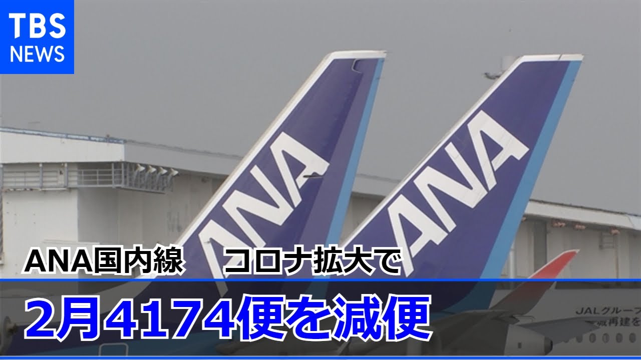 コロナ拡大でＡＮＡ国内線 ２月は４１７４便を減便