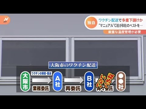 【独自】ワクチン配送 多重下請けの疑い 大阪