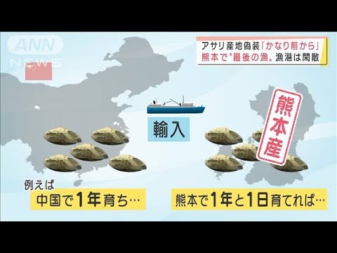 “熊本産アサリ”偽装は「かなり前から・・・」業者が告白(2022年2月3日)