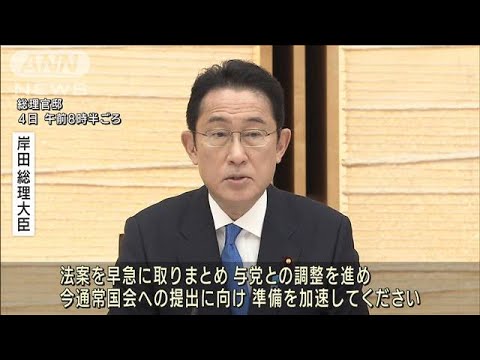 「経済安保政策」 岸田総理が法案策定の加速を指示(2022年2月4日)