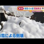 新潟　積雪4m超・・・雪崩発生「一番危ない状態だった」(2022年2月25日)