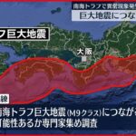 【南海トラフ】巨大地震につながるか調査始める想定で訓練