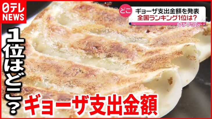 【餃子】”あの都市”が初の”支出金額全国１位”