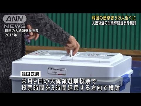 韓国で感染拡大が加速　大統領選投票時間の延長検討(2022年2月9日)