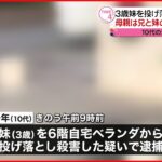 【事件】１０代兄が３歳妹“投げ落とし殺害” 母親は気づかず